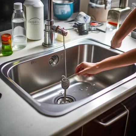 “水管堵塞,用铁丝或白醋解决”