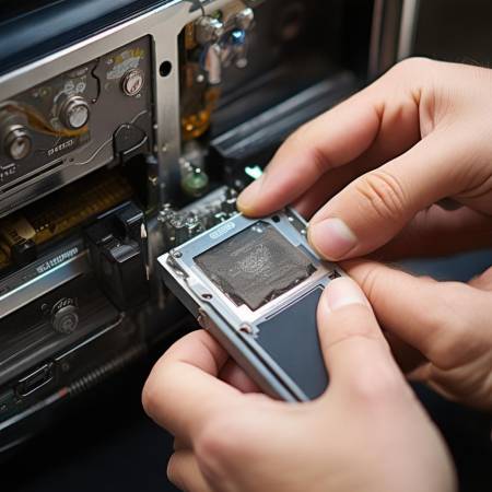 指纹模块安装，确保连接正确