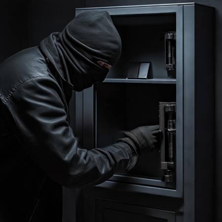仔细观察保险柜位置和结构