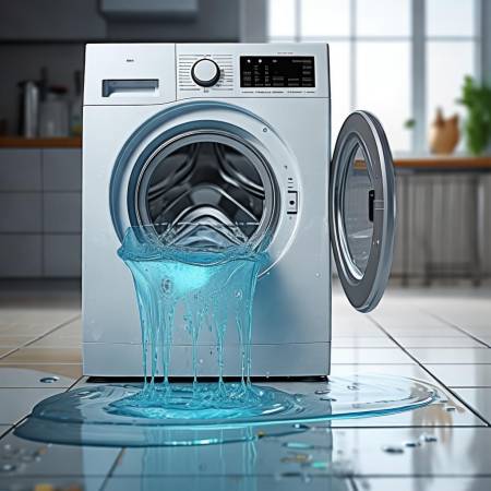 洗衣机水量过载易溢水损坏