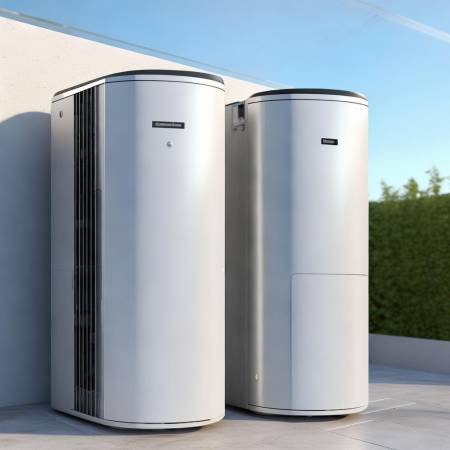 空气能热水器：分体一体容量适中