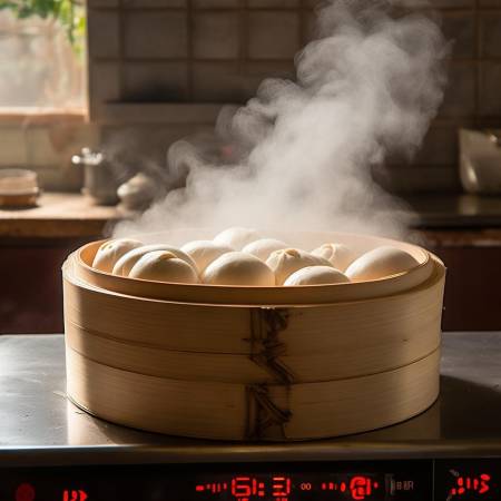 蒸馍关键步骤：蒸煮15分钟