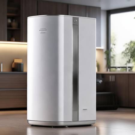 樱花热水器，外观简洁，易操作