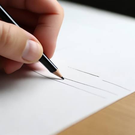 轻画基准线，勿太粗