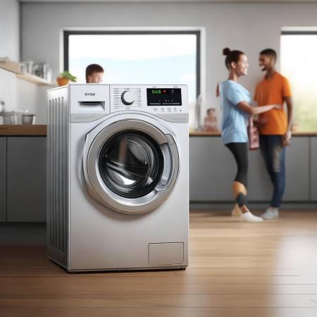 “美的壁挂洗衣机，省空间洗护神