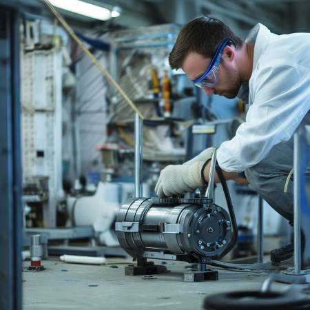 检查水泵安装角度