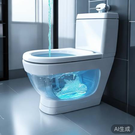 直冲式马桶，清洁力强