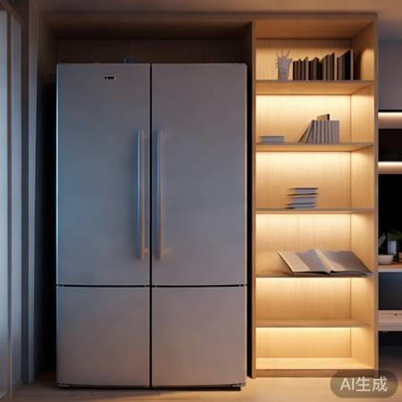 冰箱不直晒，书柜照明适中