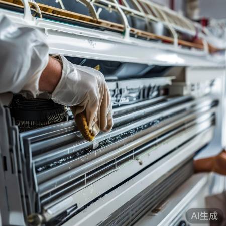 空调内部清洗,小心勿入电机