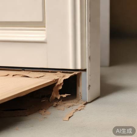 门封条老化,换新条密封。