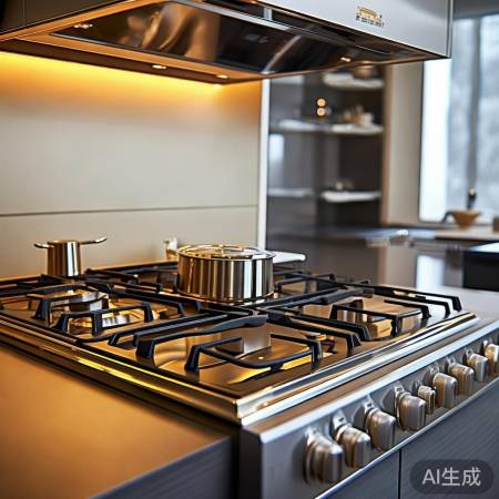 燃气灶简约大方,提升厨房档次