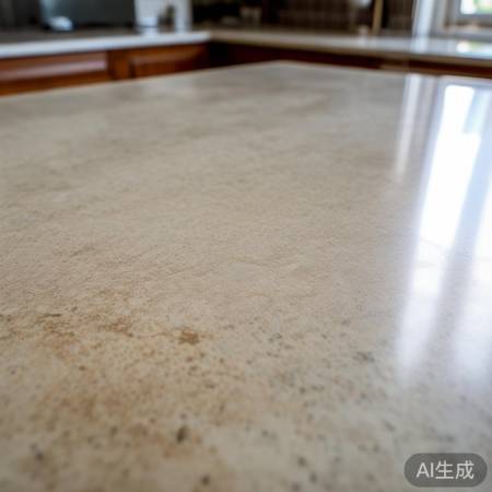 打磨腻子，灶台更自然