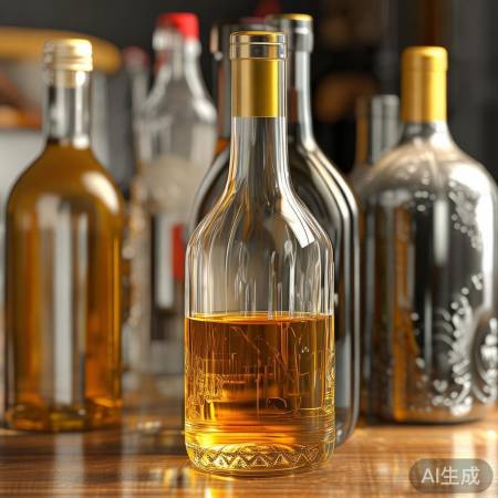 “选玻璃或陶瓷瓶存白酒”