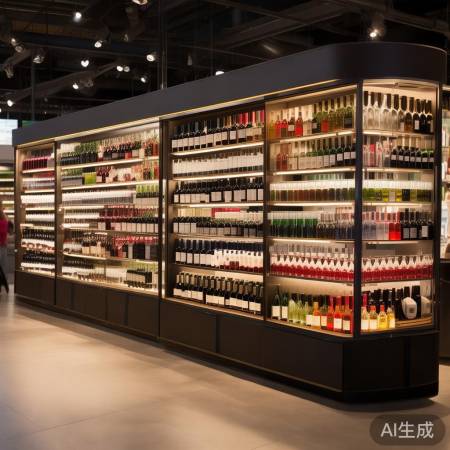 超市酒柜和谐搭配