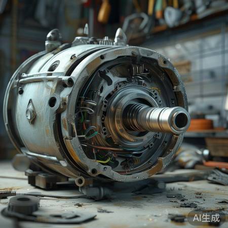 电机内部故障,拆壳检查配件