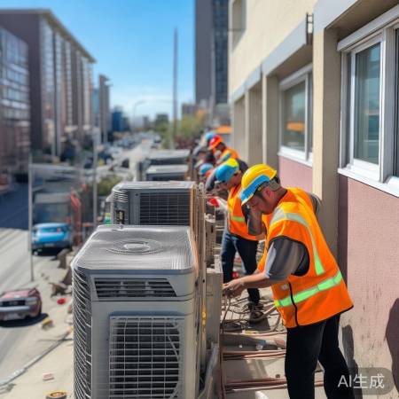 “高考空调安装,进展顺利”