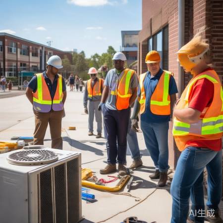 “空调安装,耐心等待”