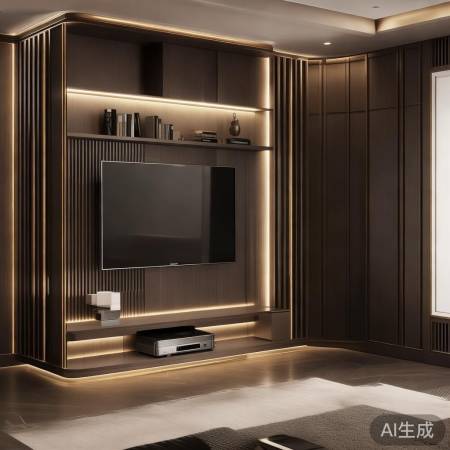 电视墙装修增收纳空间