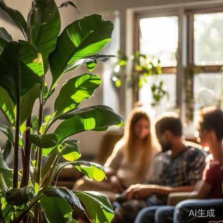 绿植通风，清新室内空气