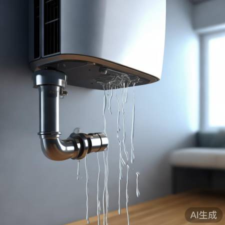 壁挂炉滴水，管道空气未排净