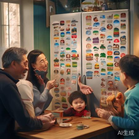 冰箱贴聚友谈天，生活更有盼头