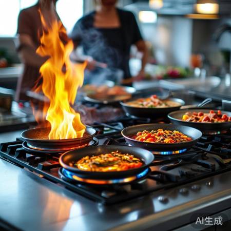 猛火双灶，炒炖快如风