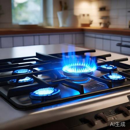 燃气灶安全稳定，自动熄火保护