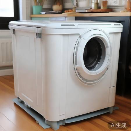 塑料桶变洗衣机底座