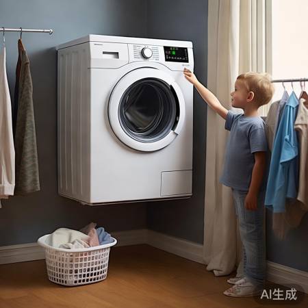 云米壁挂洗衣机，小巧智能快洗