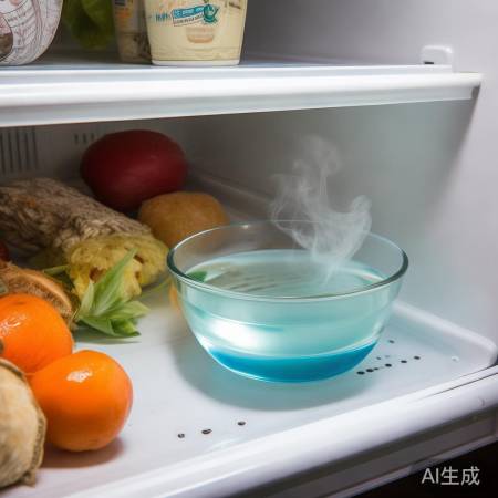 “醋除冰箱异味，保持清洁”