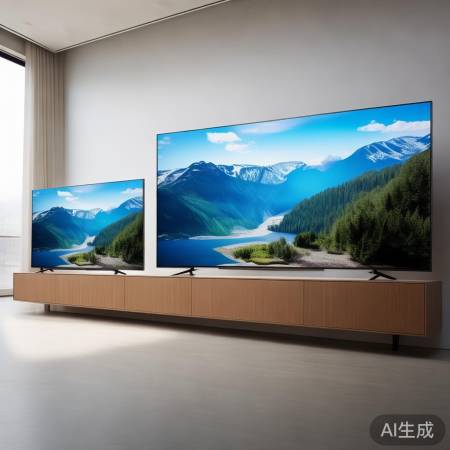 画质56寸电视与96寸电视对比