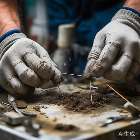 轻柔捅气孔，吹气除堵塞