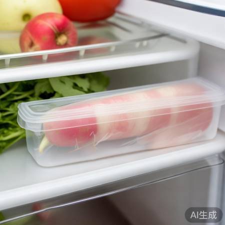 “白萝卜单独存，防气味串味”