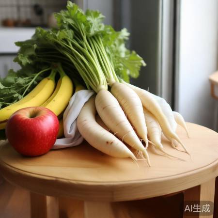 苹果香蕉助白萝卜保鲜