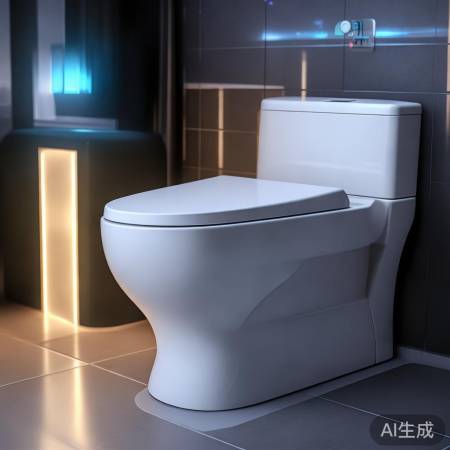 智能马桶自动熄灯，生活更轻松