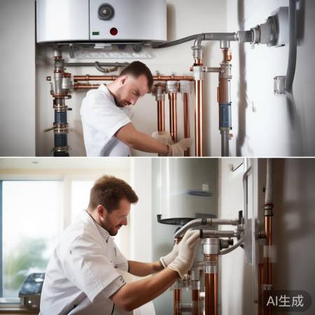 管道连接，确保密封