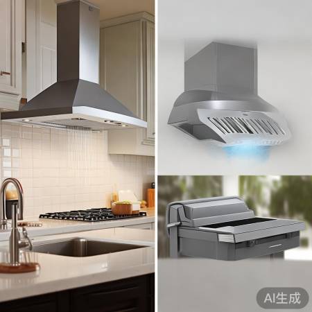 油烟机:顶吸侧吸任你选