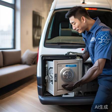 顺安保险柜安装，师傅技术好