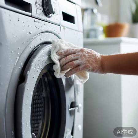 清洁洗衣机,温水去污渍