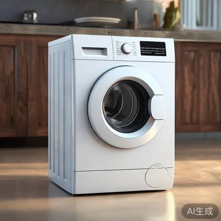 洗衣机设计讨喜，简约不突兀