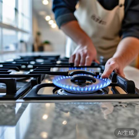 燃气灶已康复，火苗稳定