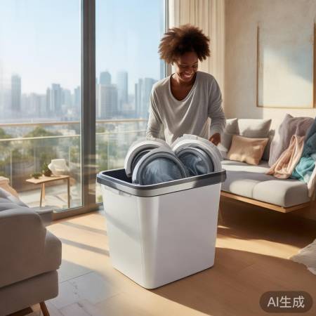 “洁尚洗衣机,生活更轻松”