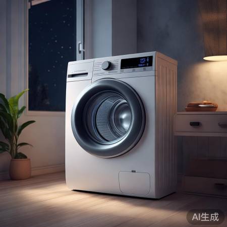 洗衣机噪音小,夜用无干扰