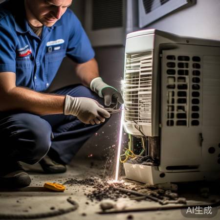 空调漏水，管道需清理或维修