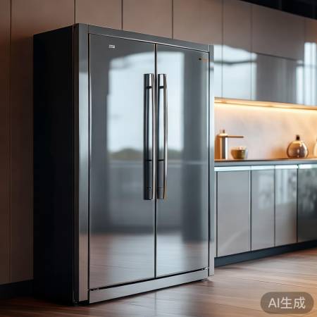 简洁美观,厨房艺术冰箱