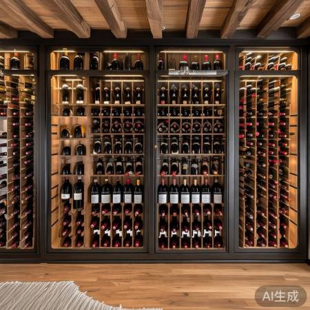 酒柜摆法：墙上亮点，地上立体