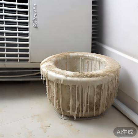 空调水盘易积污,需定期清洁