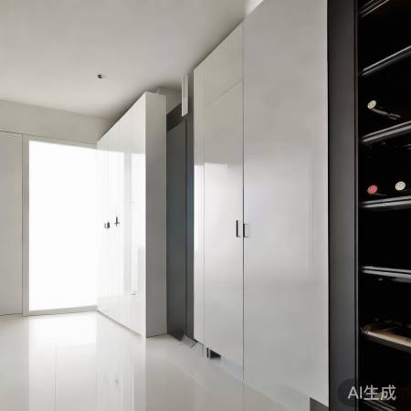 现代简约红酒柜,巧妙隔断