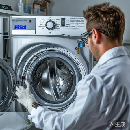 洗衣机启动异常,检查传感器。