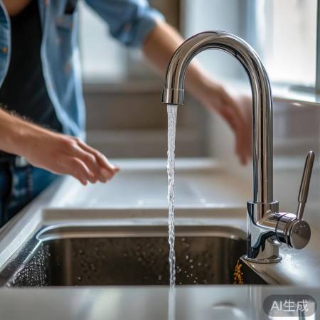 检查水龙头，清除杂质